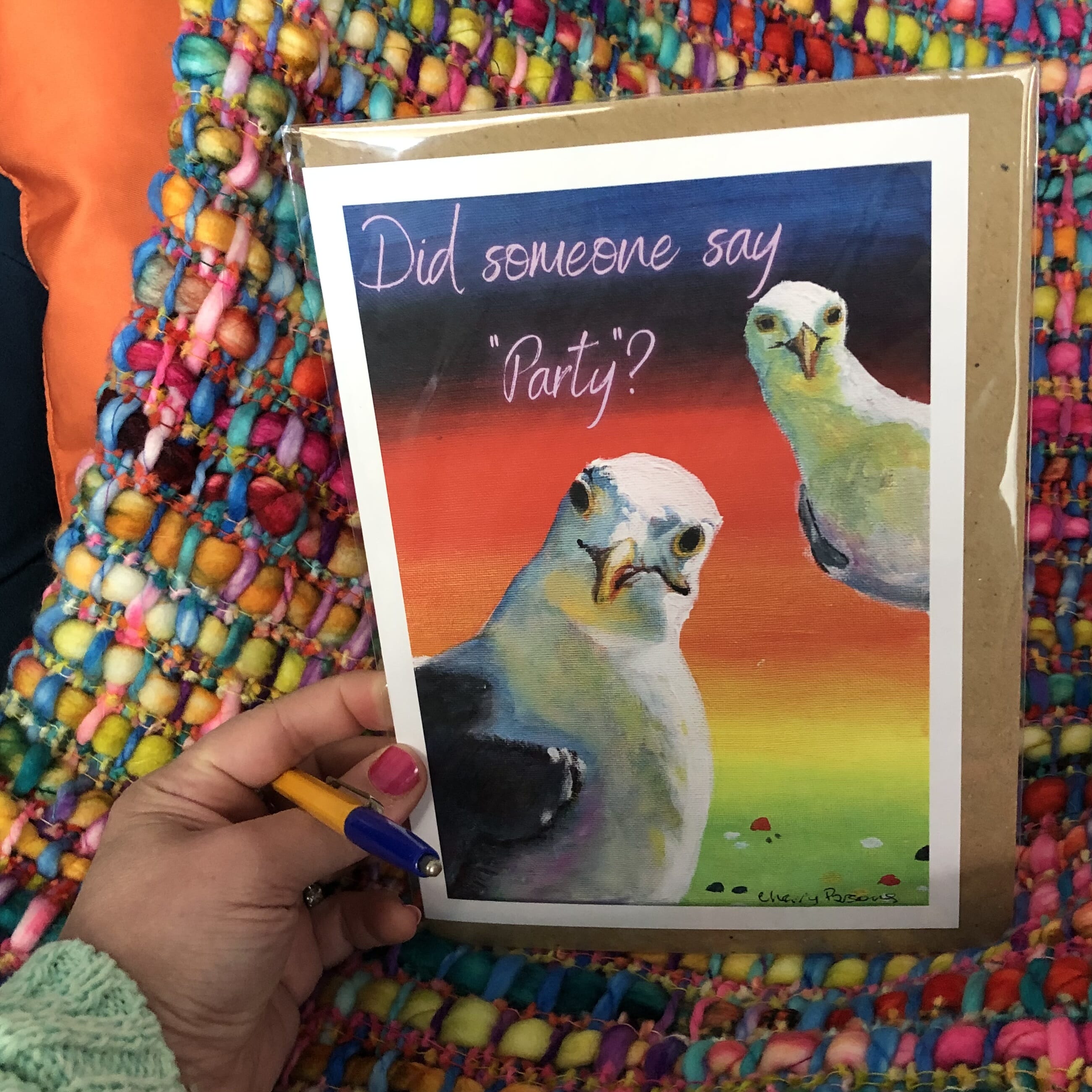 Rainbow Fun Card - Party Animals
