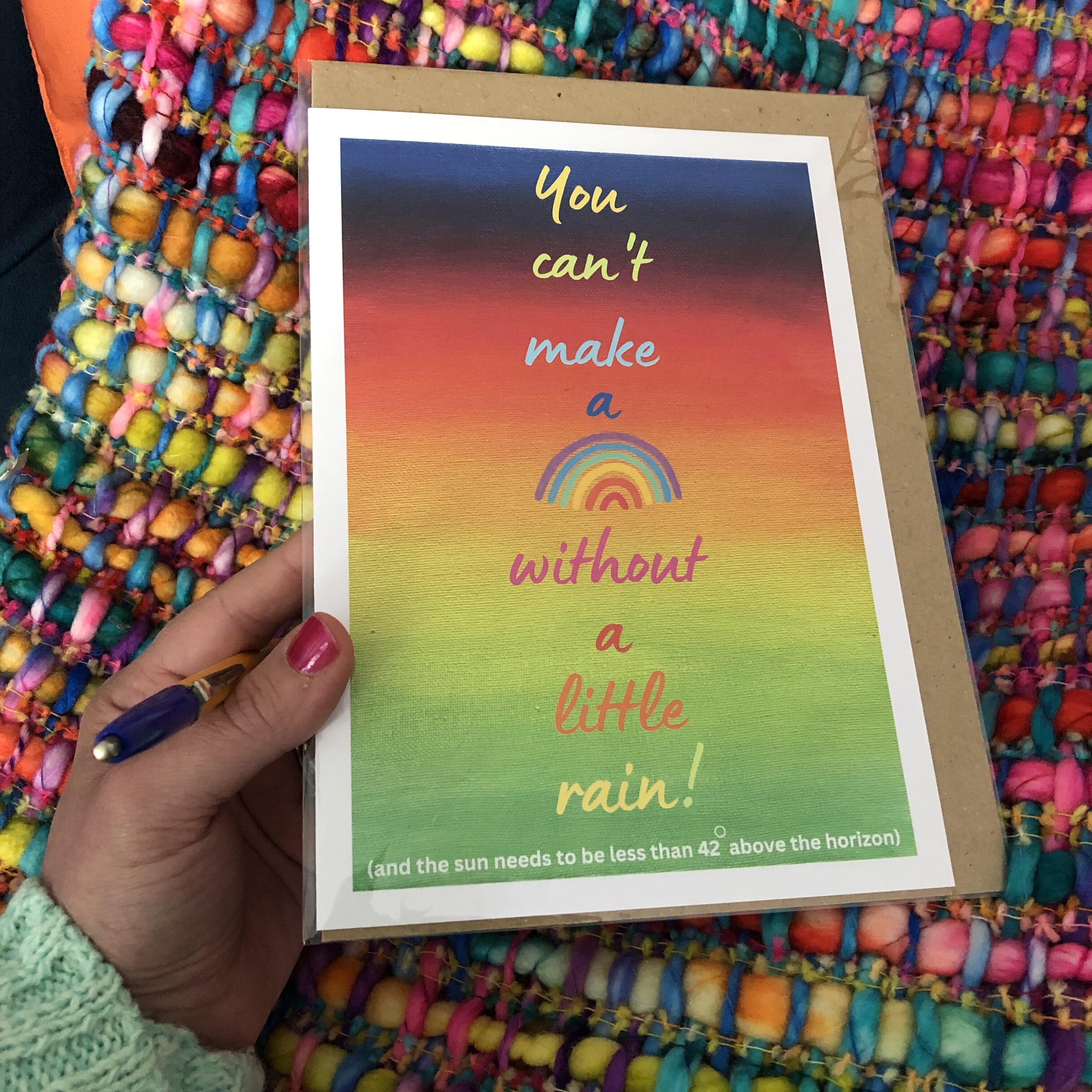 Rainbow Fun Card - Make a rainbow for Sheldon