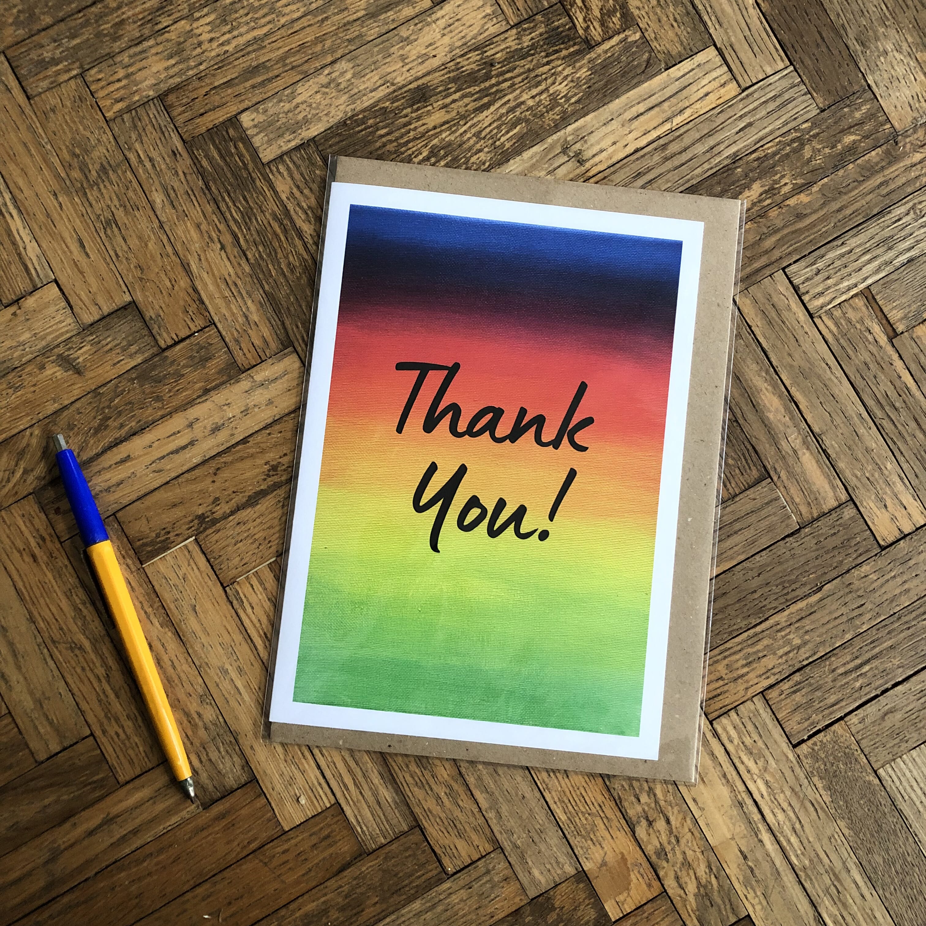 Rainbow Fun Card - Thank You