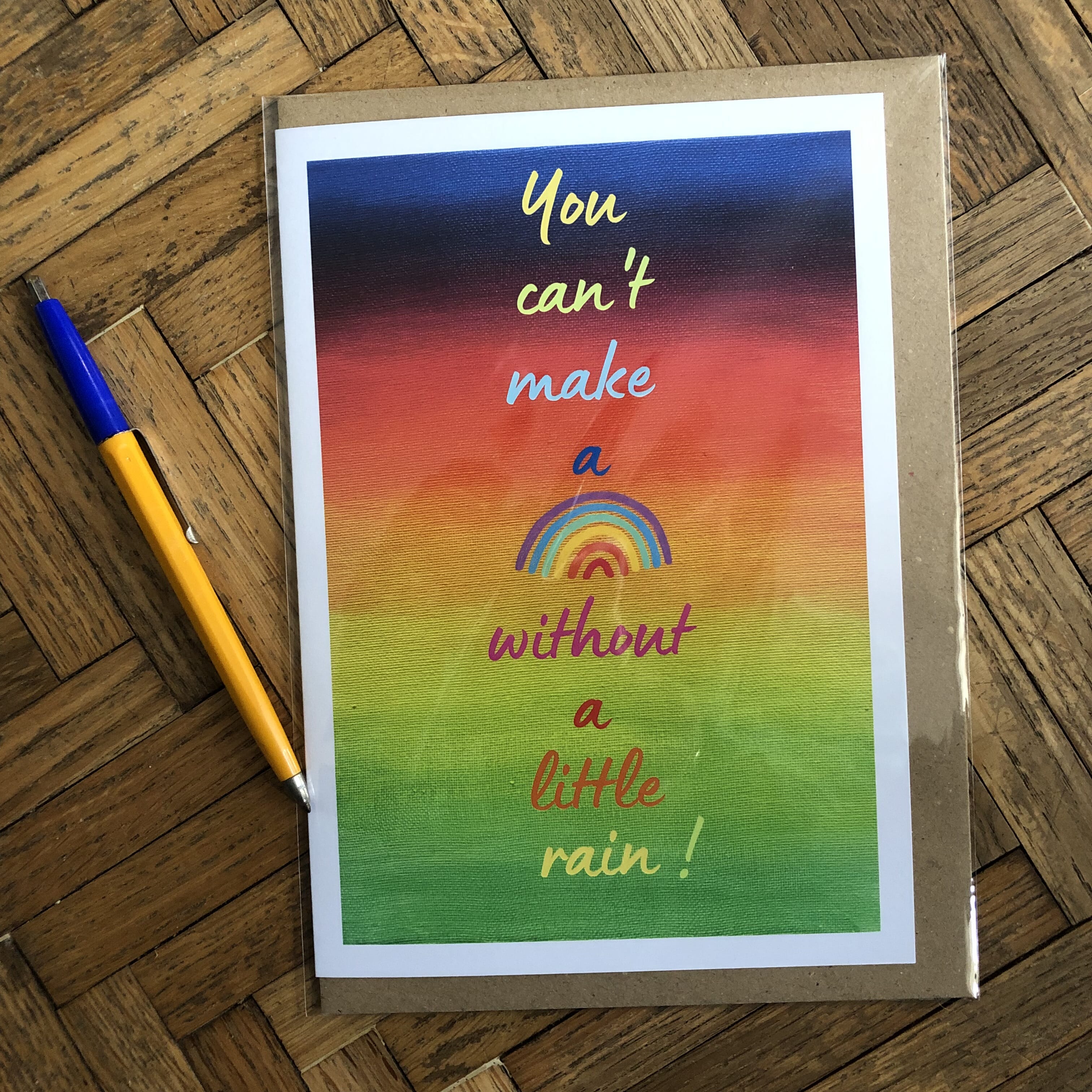 Rainbow Fun Card - Make a rainbow