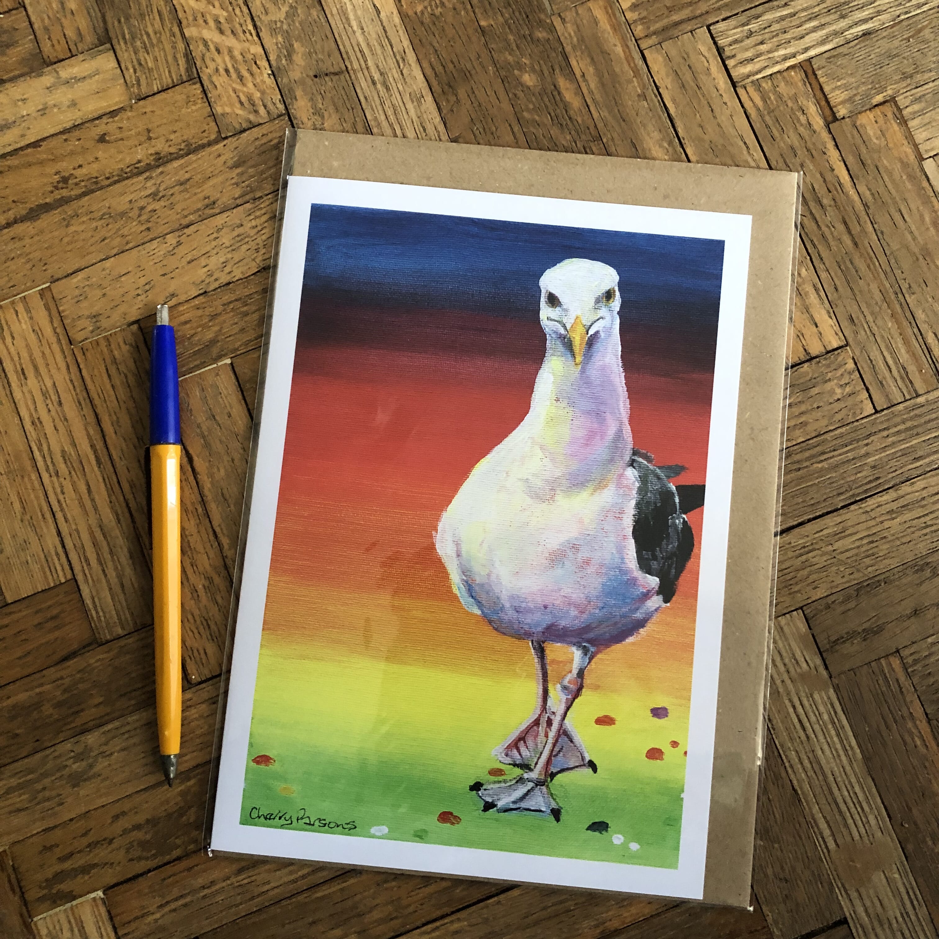 Rainbow Seagull Card - Loud and Proud