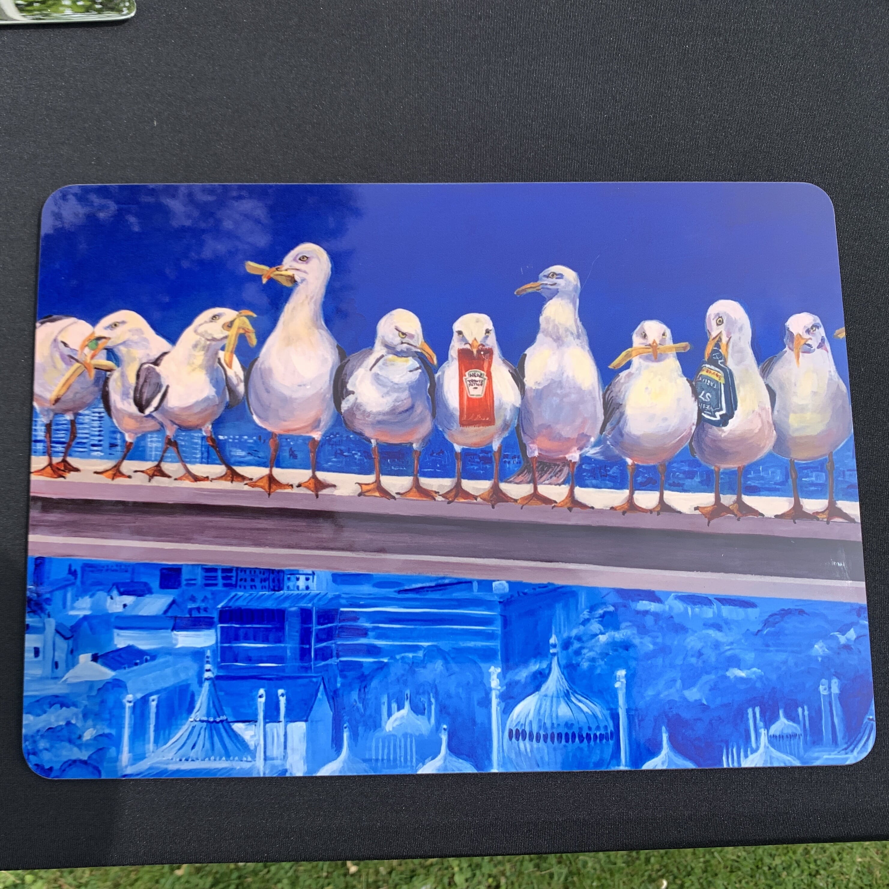 Seagull Art 32cm x 23cm large placemat - Hard Backed, Glossy Finish 