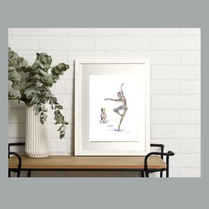 Ballerina - Art Print in Frame -