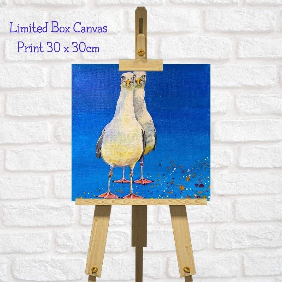 Seagull Art Square Canvas Print “You Followin’ Me?”