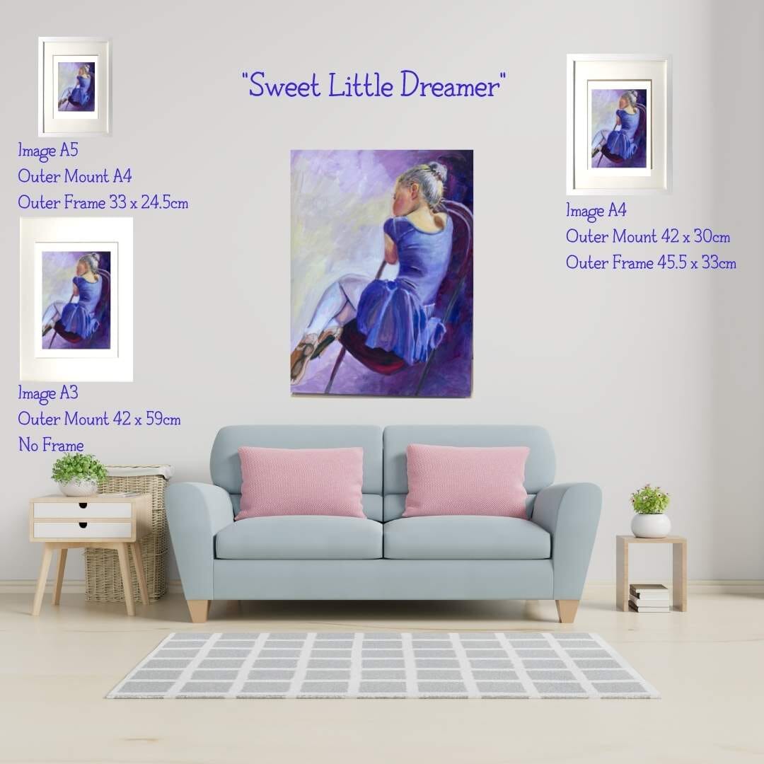 Little Ballerina - Art Print in Mount - 