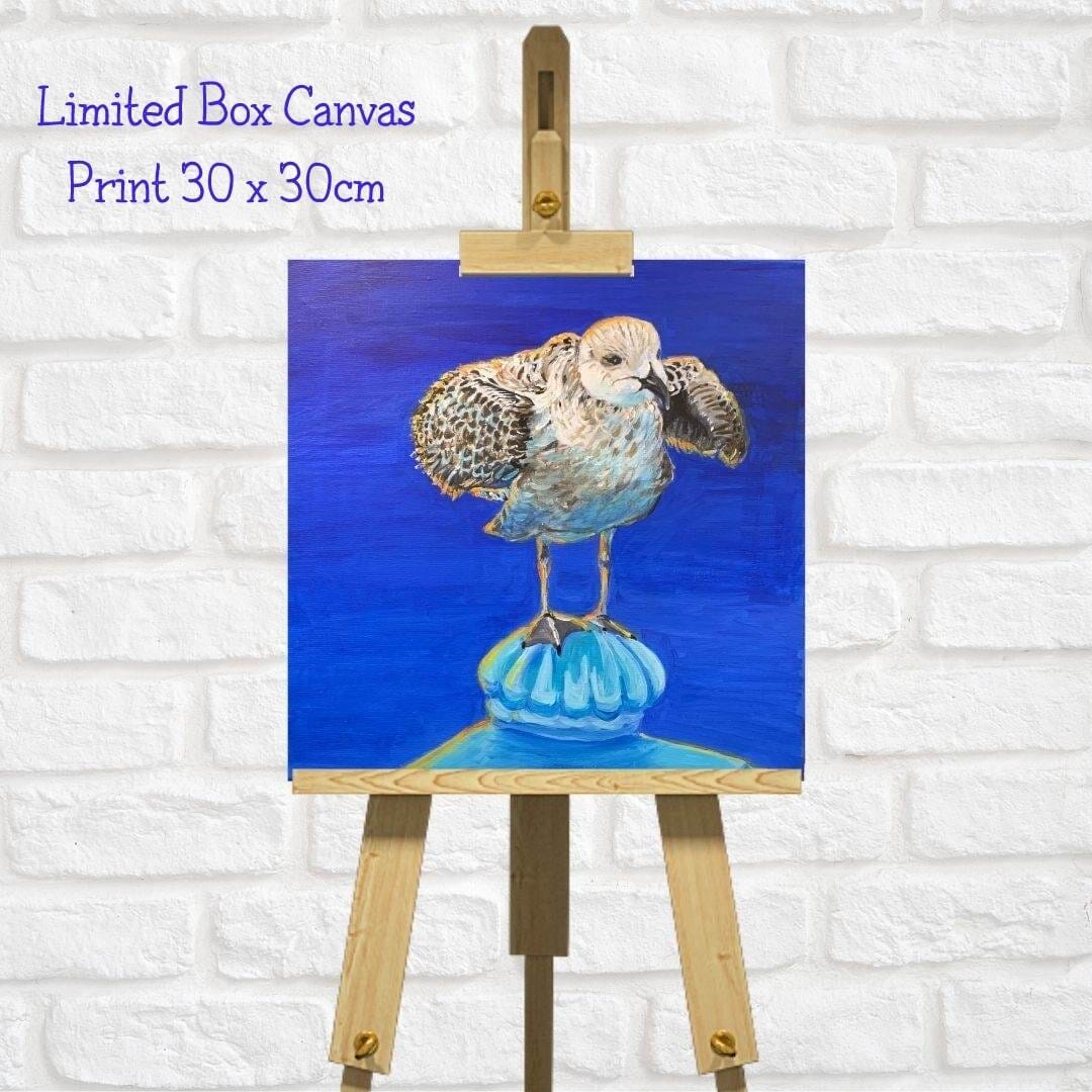 Seagull Art Square Canvas Print “When I Grow Up I Want To B A Chicken”