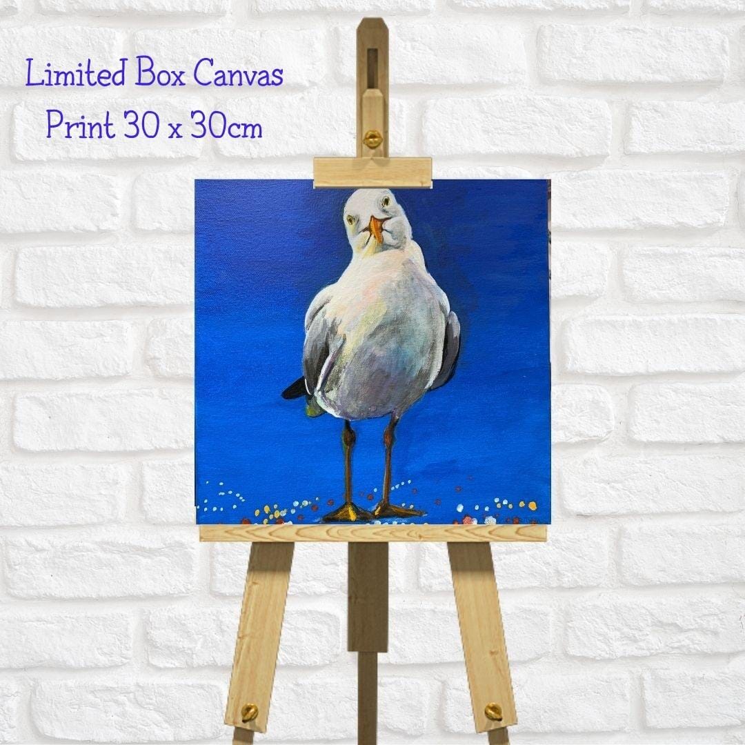 Seagull Art Square Canvas Print  – Romantic Art “Love You!”