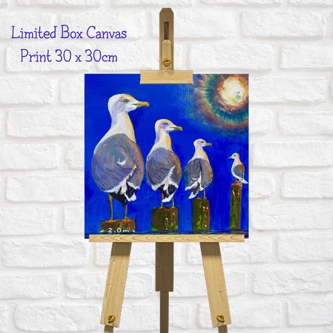 Seagull Art Square Canvas Print “Don’t Stand So Close To Me”
