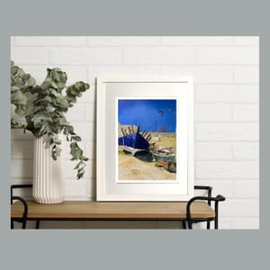 Boats on the beach- Art Print in Frame - 