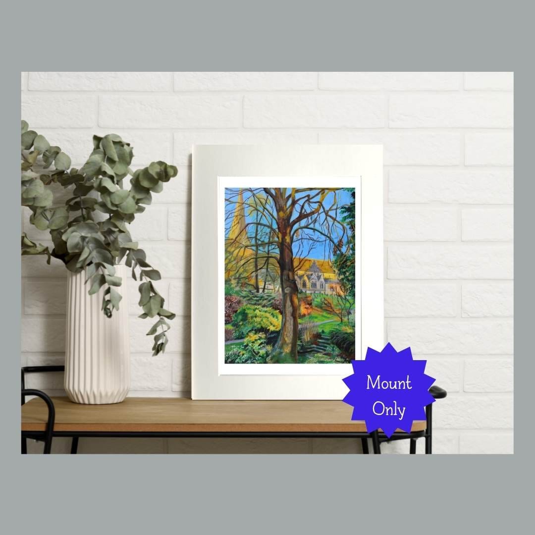 Church View- Art Print in Mount - 