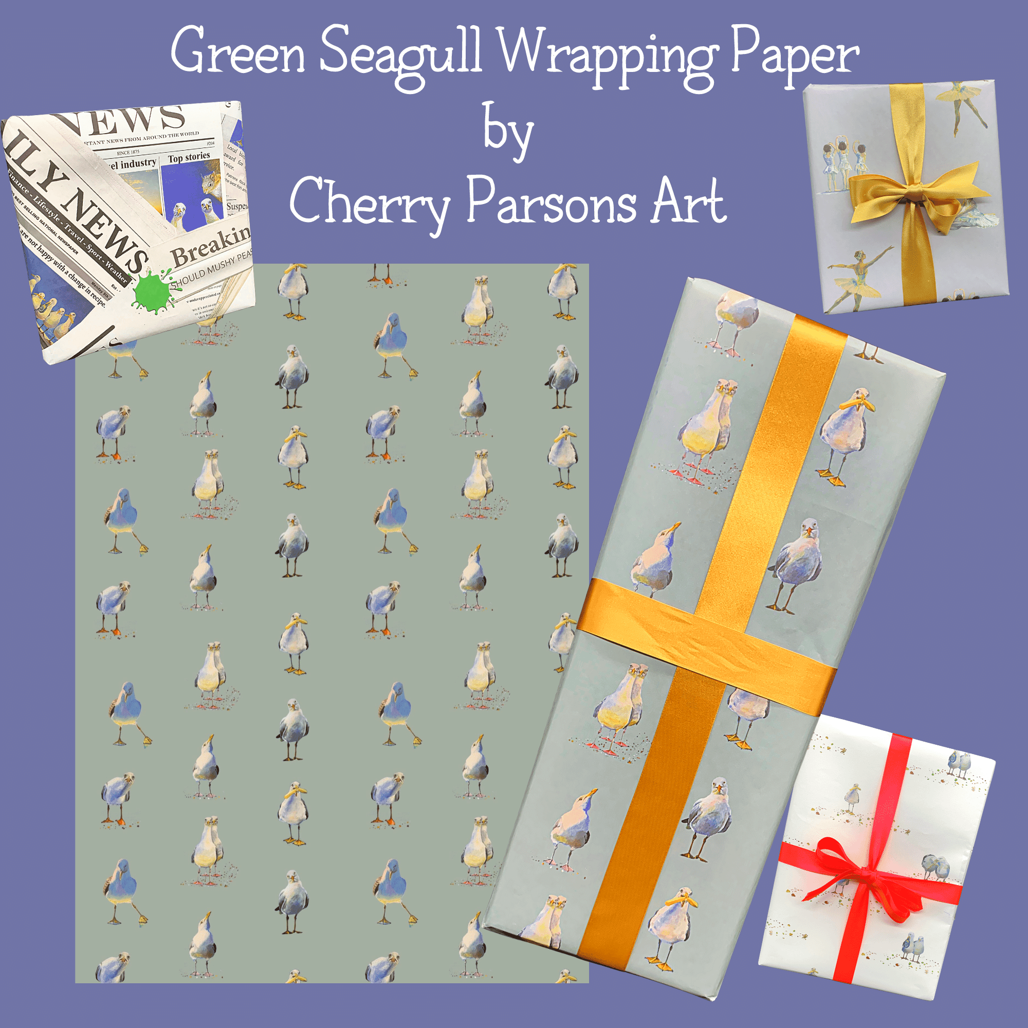 Duck Egg Seagull Wrap