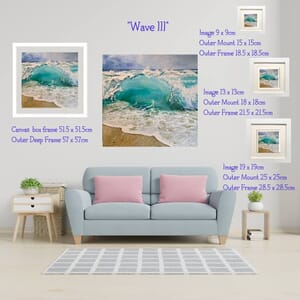 Beach wave - Art Print in Mount - 