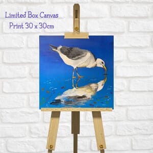 Seagull Art Square Canvas Print  - Valentines Gift  