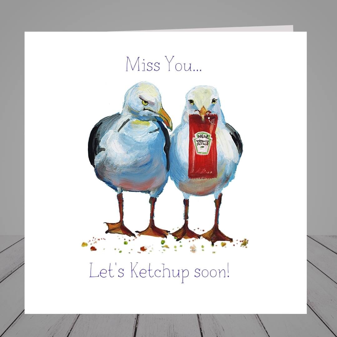 Friendship Card – “Ketchup 2” – I miss you
