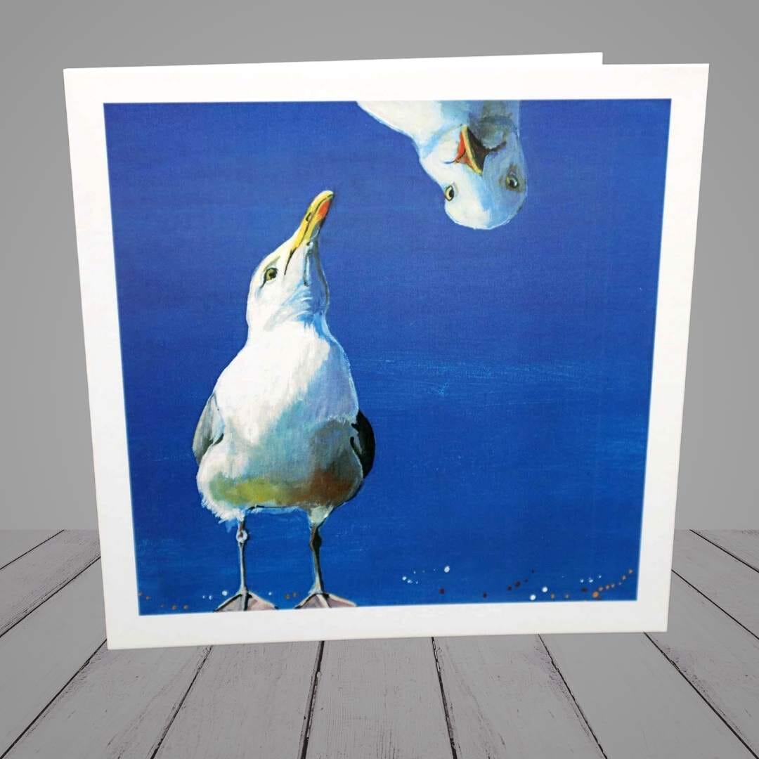 Greeting Card – Seagull – Coastal – “Billy Sugger”