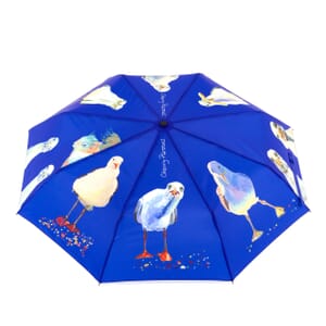 Blue Seagull Compact Umbrella - 8 Panel Design