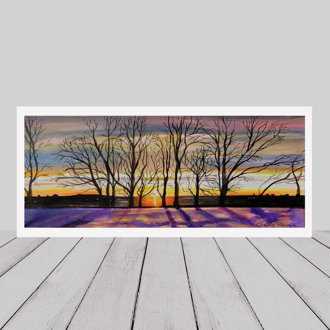 Landscape Greeting Card “Long Shadows”