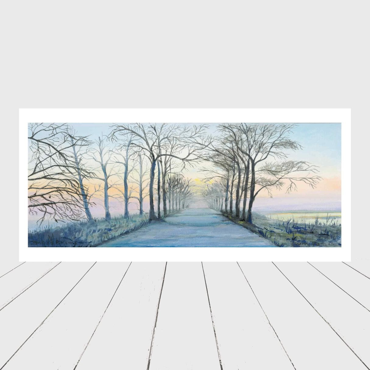 Landscape Greeting Card “Dawn Mist”