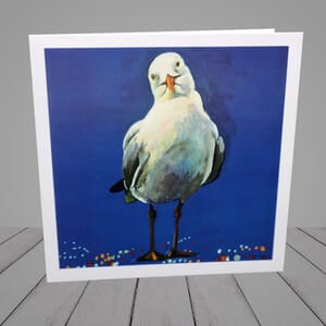 Greeting Card - Seagull - coastal art- 