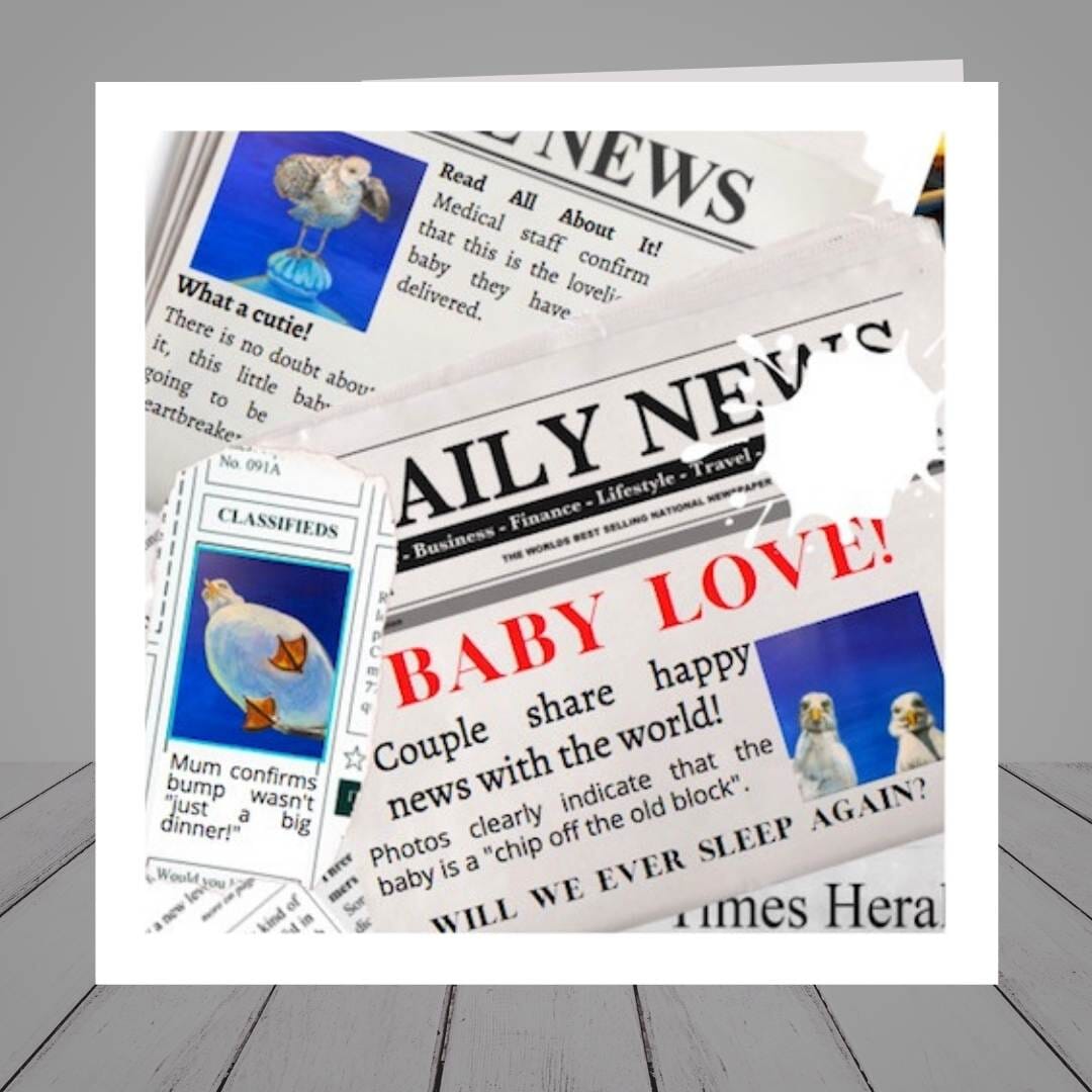 New Baby Funny Greeting Card “Baby Love”