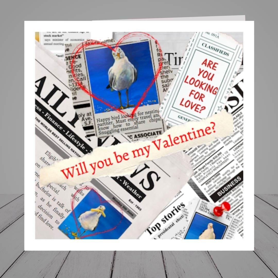 Valentines Card “Love Wanted” be my Valentine