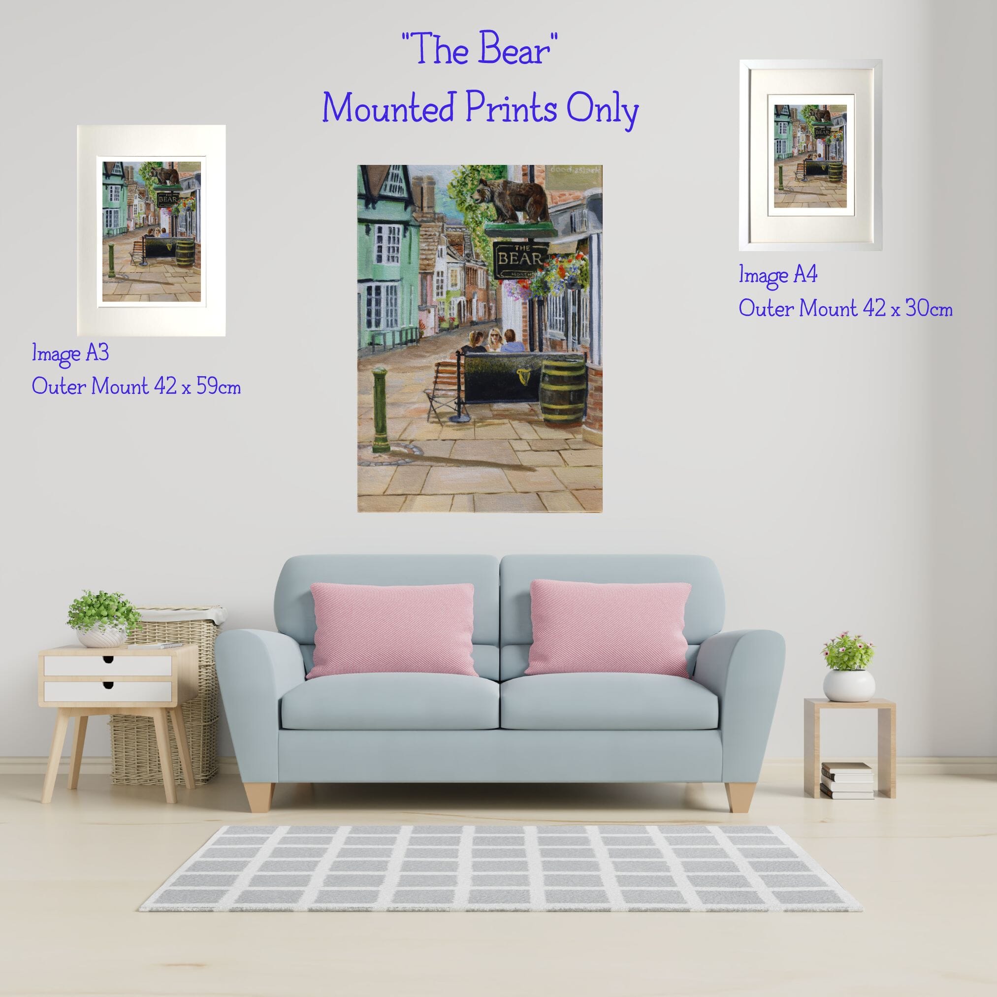 Horsham Town- Art Print in Mount - 