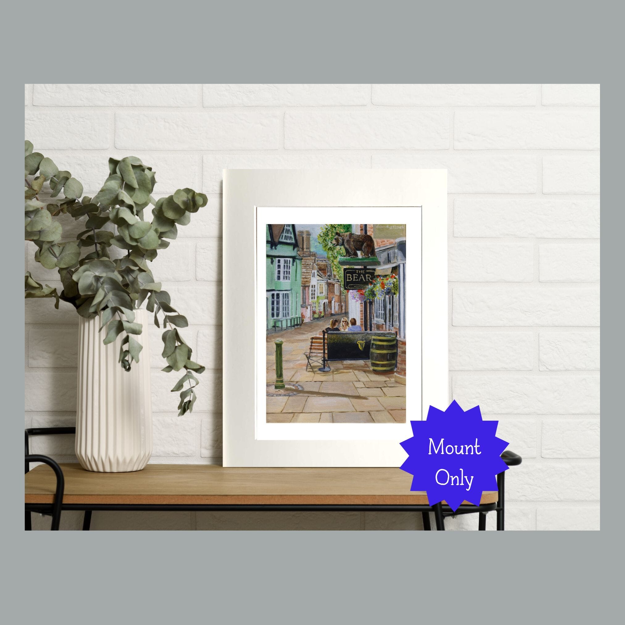 Horsham Town- Art Print in Mount - 
