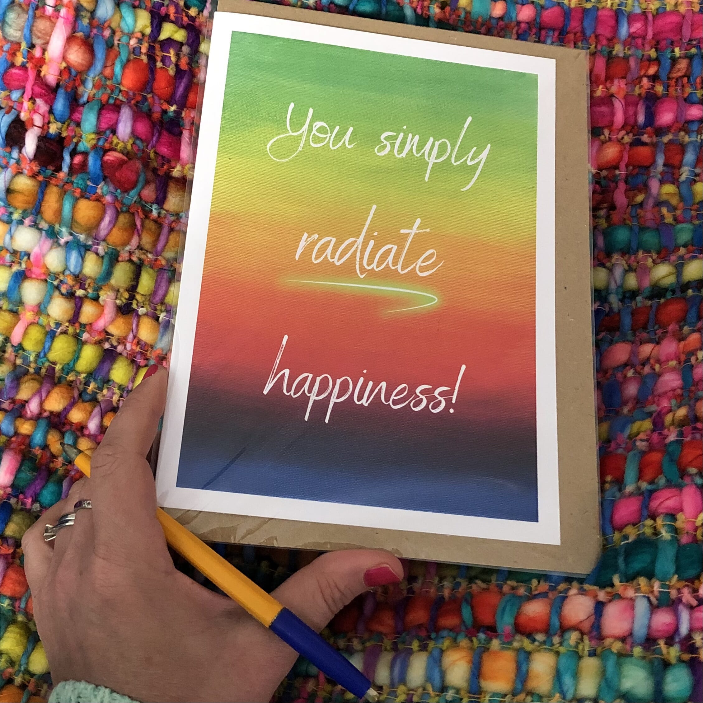 Rainbow Fun Card - You radiate happiness